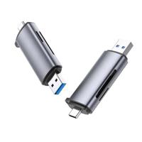 Ugreen 50706 geheugenkaartlezer USB/Micro-USB Zilver