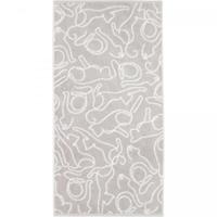 Cawö Cawö Cute Cats 6264 Handdoek 50x100 platin/wit