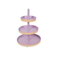 Etagere Metaal 3 Laags 25*h35cm Coral Lilac