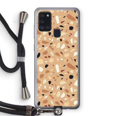 Terrazzo N°17: Samsung Galaxy A21s Transparant Hoesje met koord