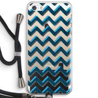 Onderbroken lijn: iPhone 5 / 5S / SE Transparant Hoesje met koord