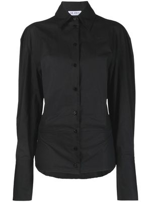 The Attico chemise à lien de resserrage - Noir