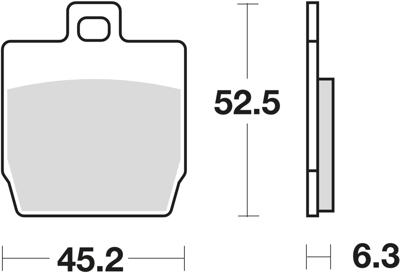 TRW Brake pad mcb 701 organic standard