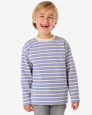 HEMA Kindershirt Strepen Blauw (blauw)