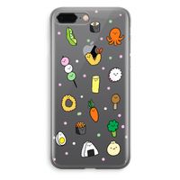 Happy bento friends: iPhone 8 Plus Transparant Hoesje