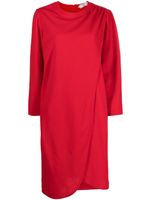 Valentino Garavani Pre-Owned robe évasée à détails drapés (années 1980) - Rouge - thumbnail