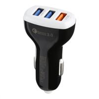 LZ-429 QC3.0 2.4A Drie USB-poorten Slimme snelle autolader
