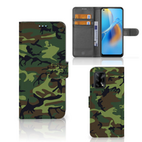 OPPO A74 4G Telefoon Hoesje Army Dark