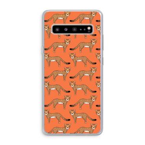 Cheetah: Samsung Galaxy S10 5G Transparant Hoesje