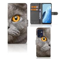 Telefoonhoesje | Met pasjeshouder | OPPO Find X5 Lite | Reno 7 5G Britse Korthaar
