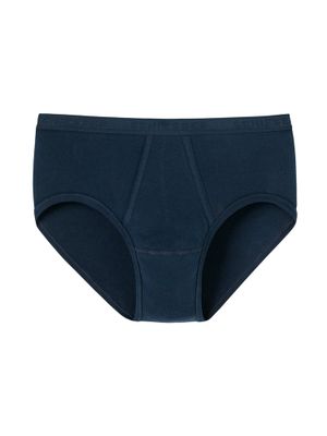 Schiesser - Original Feinripp - Sport-Slip - navy, Maat:M