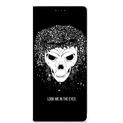 Mobiel BookCase Samsung Galaxy A22 5G Skull Hair Mobiel BookCase Samsung Galaxy A22 5G Skull Hair
