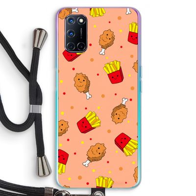 Chicken 'n Fries: Oppo A52 Transparant Hoesje met koord