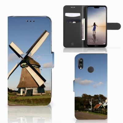 Huawei P20 Lite | Flip Cover | Molen | Portemonnee hoesje