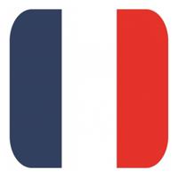 Glas viltjes met Franse vlag 15 st