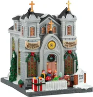 Lemax trinity church of caddington verlichte kerk Caddington Village 2022
