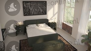 Opberg boxspring 160 x 200 cm- stofkleur 5088