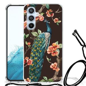 Samsung Galaxy A54 5G Case Anti-shock Pauw met Bloemen