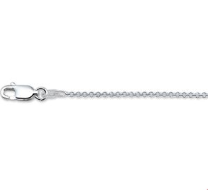 Ketting Ankerschakel Rond zilver 1,4 mm 90 cm