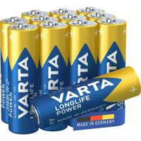 Alkalinebatterijen Varta Longlife Power AA 1,5 V (12 Stuks)