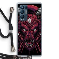 Hell Hound and Serpents: Oppo Find X3 Neo Transparant Hoesje met koord
