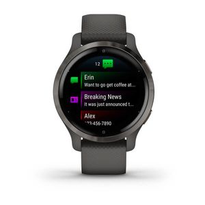 Garmin Venu 2S 2,79 cm (1.1") AMOLED 40 mm Digitaal 360 x 360 Pixels Touchscreen Grafiet Wifi GPS