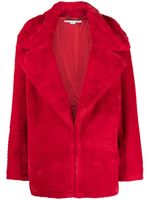 Stella McCartney manteau court à col oversize - Rouge - thumbnail