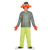 Oranje pop Ernie verkleed kostuum - volwassenen - one size - kinder helden van tv Oranje pop Ernie verkleed kostuum - volwassenen - one size - kinder helden van tv