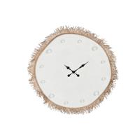 Muurklok Home ESPRIT Wit Vezel Hout MDF Scandi 85 X 7 X 85 CM