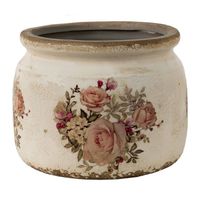 Clayre & Eef Roze Decoratie bloempot Ø 15*13 cm 6CE1419M - thumbnail