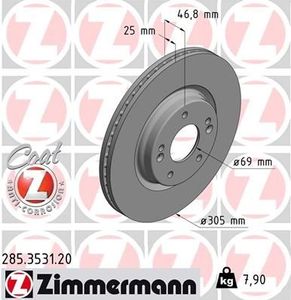 Remschijf Coat Z 285353120