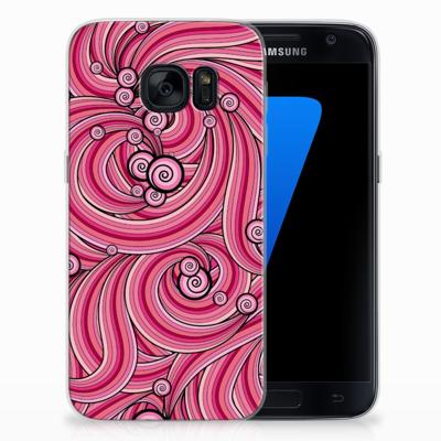Samsung Galaxy S7 | Hoesje maken | Swirl Pink
