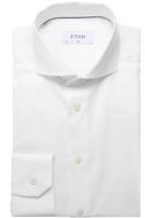 ETON Slim Fit Overhemd wit, Effen - thumbnail