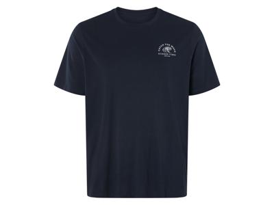 LIVERGY Heren T-shirt - plus size (Marineblauw, XXL)