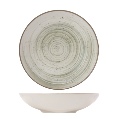 Cosy & Trendy Diepe Borden Sintra Ivy Green ø 21 cm - 4 Stuks