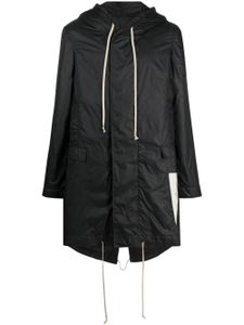 Rick Owens DRKSHDW imperméable à capuche - Noir