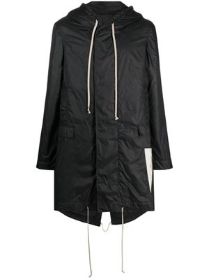 Rick Owens DRKSHDW imperméable à capuche - Noir