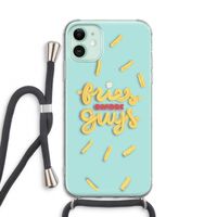 Always fries: iPhone 11 Transparant Hoesje met koord Always fries: iPhone 11 Transparant Hoesje met koord