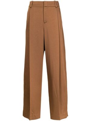 Vince pantalon de tailleur à coupe ample - Marron