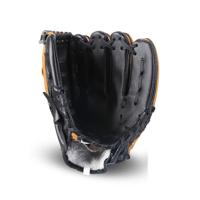 PVC Outdoor Motion honkbal lederen honkbal werper Softbal handschoenen grootte: 10.5 inch (zwart)