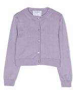 Simonetta cardigan en maille fine - Violet - thumbnail