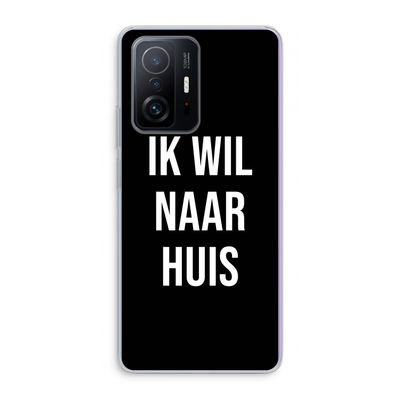 Ik wil naar huis - Zwart: Xiaomi 11T Transparant Hoesje