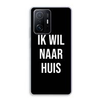 Ik wil naar huis - Zwart: Xiaomi 11T Transparant Hoesje