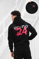 24 Uomo Pixelated Hoodie Heren Zwart - Maat XS - Kleur: Zwart | Soccerfanshop