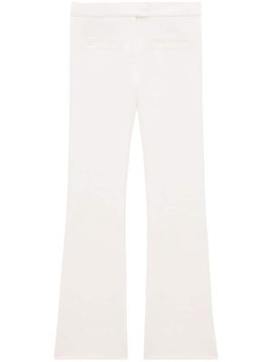 Courrèges pantalon à coupe évasé - Blanc