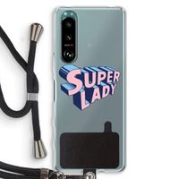 Superlady: Sony Xperia 5 III Transparant Hoesje met koord