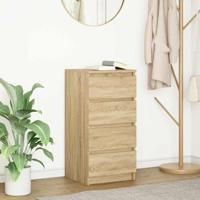 Dressoir 37,5x35x76cm bewerkt hout sonoma eikenkleurig