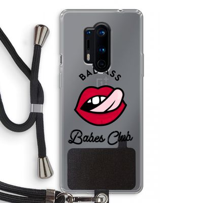 Badass Babes Club: OnePlus 8 Pro Transparant Hoesje met koord
