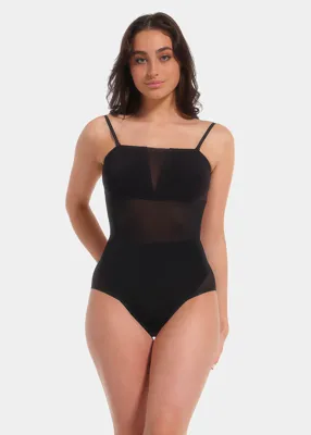 Magic corrigerende Body - Sheer & Sexy body - Shapewear kanten bodysuit - Buik corrigerend - Smalle bandjes