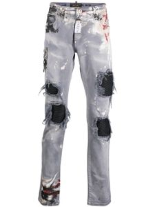 Philipp Plein jean Rock Star en jean - Bleu